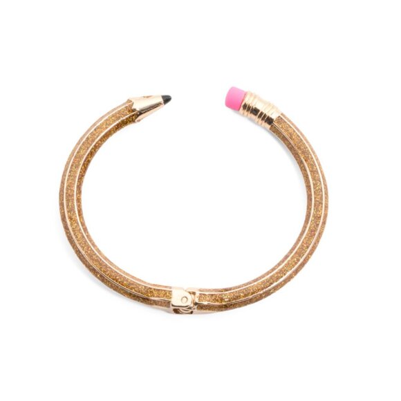 BETSEY JOHNSON Multi Pencil Hinged Bangle Bracelet - Picture 1 of 2